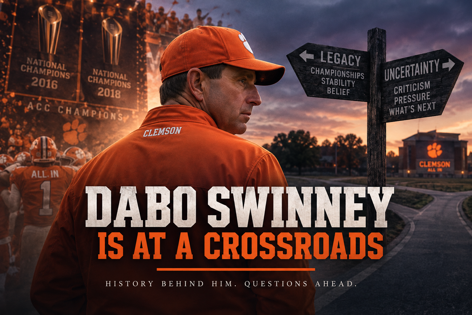 Dabo Swinney Has Been Here Before — Just on the Other Side
